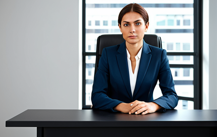 **

"A professional businesswoman in a modest business suit, sitting at a desk in a modern office, fully clothed, appropriate attire, safe for work, perfect anatomy, natural proportions, professional photography, high quality."

**