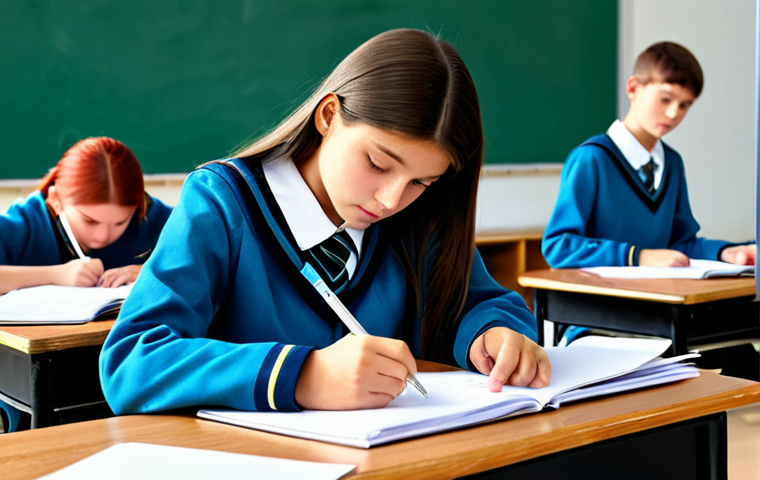 무역영어 실기 과제 완성 팁 - **

A professional businesswoman in a modest, tailored salwar kameez, sitting confidently at a moder...