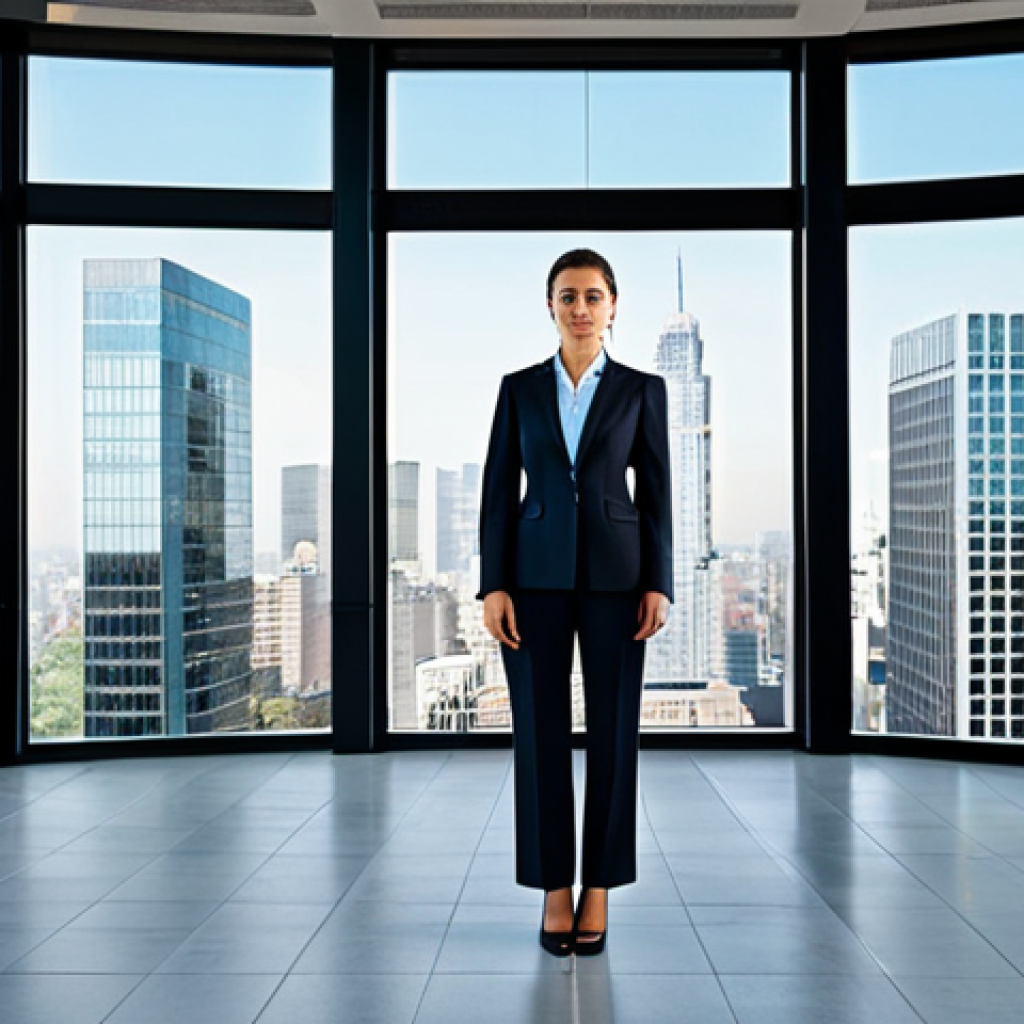 무역영어 자격증으로 전문 무역 커리어 시작 - **

A confident businesswoman, fully clothed in a tailored business suit, standing in a modern offic...