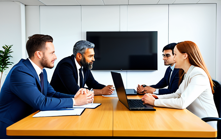 무역영어 자격증으로 전문 무역 커리어 시작 - **

A confident businesswoman, fully clothed in a tailored business suit, standing in a modern offic...