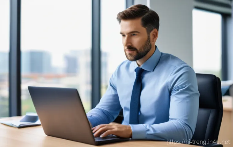 무역영어 필기시험에서 자주 나오는 문제 풀이법 - **Prompt:** A young woman in her early twenties is seated comfortably at a well-lit study desk, wear...