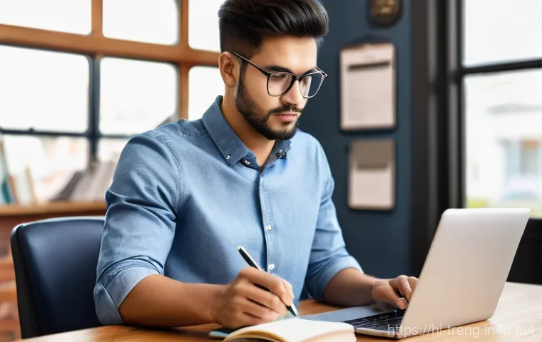 무역영어 학습 자료 제작과 효율적 활용법 - **Prompt:** A diverse group of four professionals (two men, two women, representing different ethnic...