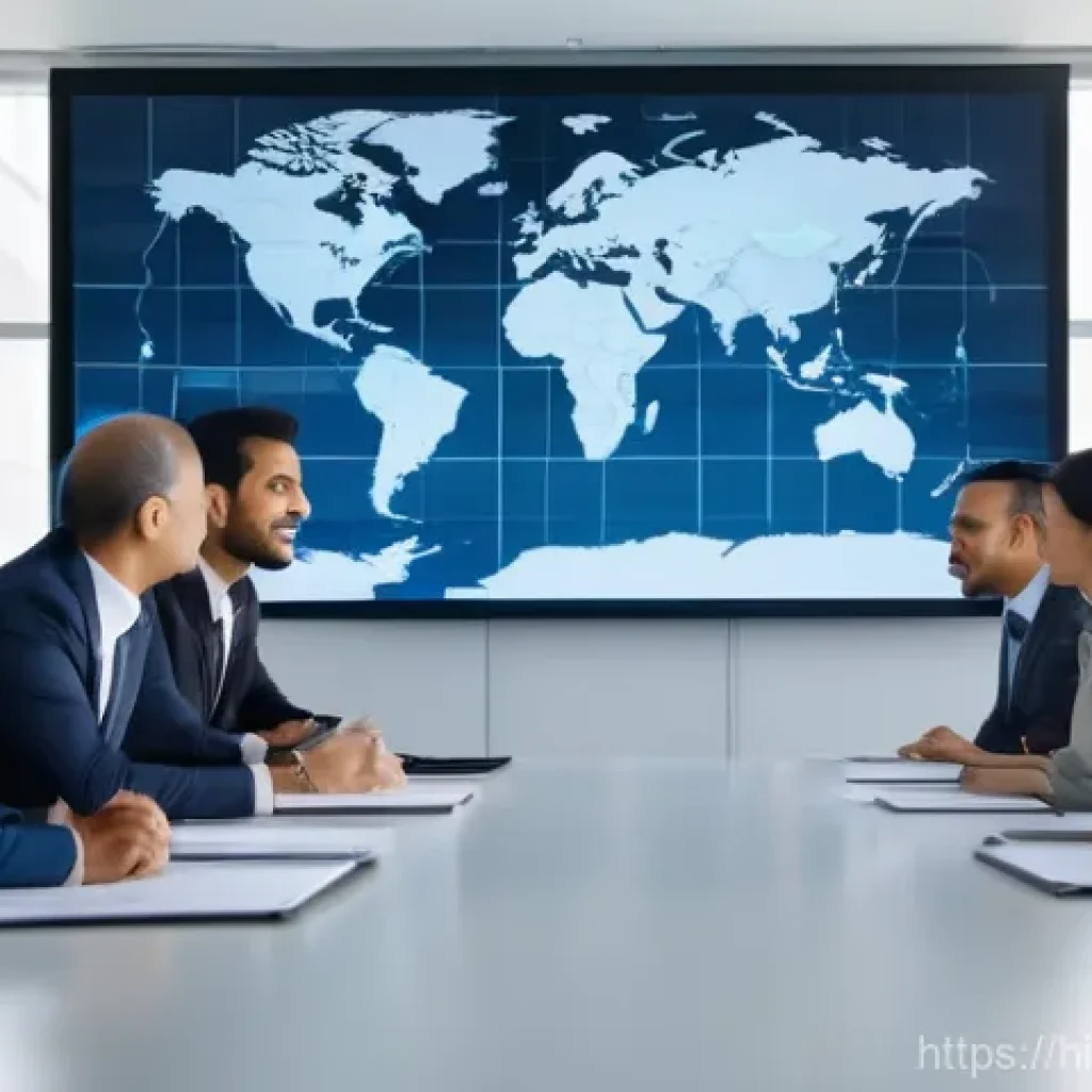 무역영어 시험 준비와 자격증의 장기적 효과 - **Prompt:** A dynamic and diverse group of international business professionals, including individua...