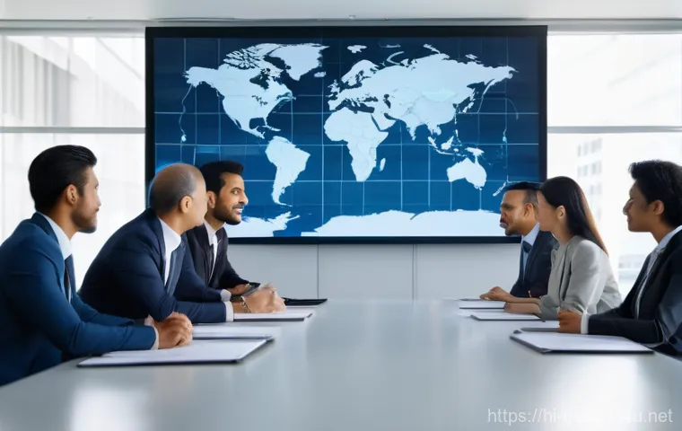 무역영어 시험 준비와 자격증의 장기적 효과 - **Prompt:** A dynamic and diverse group of international business professionals, including individua...