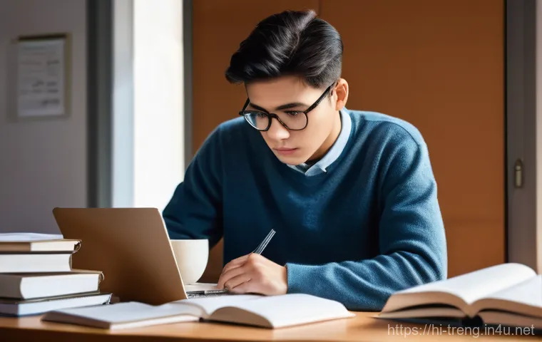 무역영어 필기시험 성공을 위한 연습 문제 - **Prompt 1: Diligent Student Preparing for a Trade English Exam**
    A young adult, either male or ...