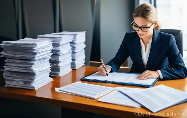 무역영어 실기시험을 위한 실전 연습 사례 - **Prompt:** A young adult, gender-neutral, in their mid-20s, is deeply engrossed in a focused study ...