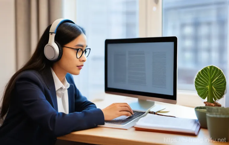 무역영어 학습의 장단점 분석 - **Image Prompt: Confident Career Advancement**
    A confident young professional, either a male or ...