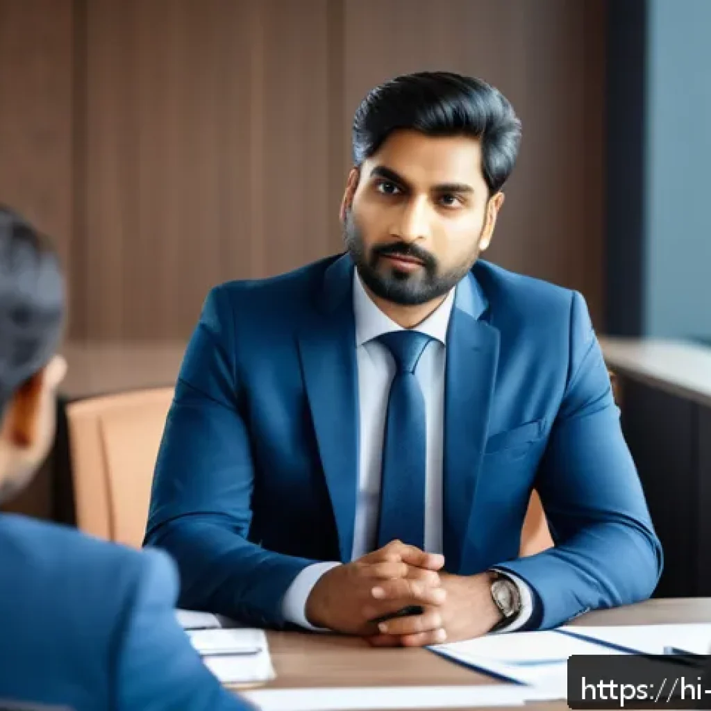 무역영어 자격증이 업무에 미치는 영향 - A professional Indian businessman in formal attire confidently leading a client meeting in a modern ...