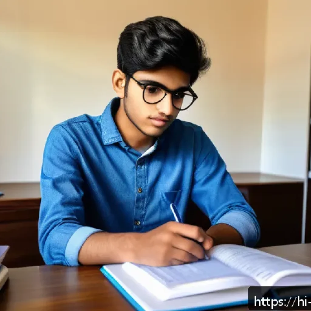 무역영어와 영어 공인시험 병행 학습 - A focused Indian student sitting at a modern study desk in a bright room, surrounded by official tex...