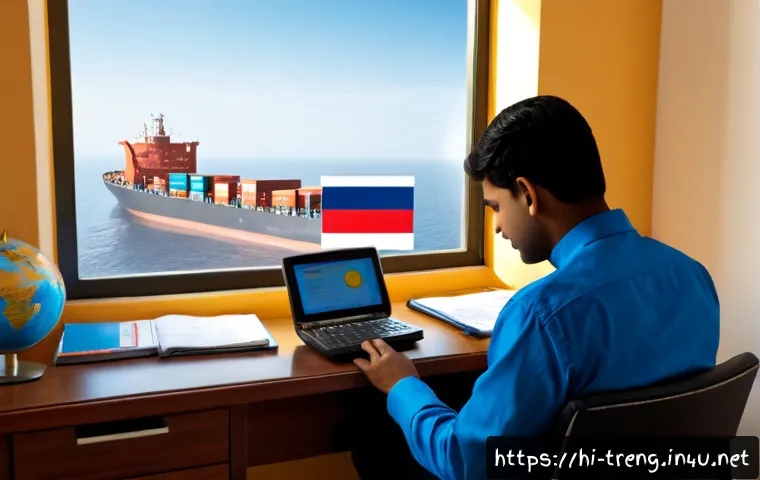 Home 17 무역영어 자격증의 취득 절차와 비용 분석 - Photorealistic scene of a young Indian professional preparing for an international trade certificati...